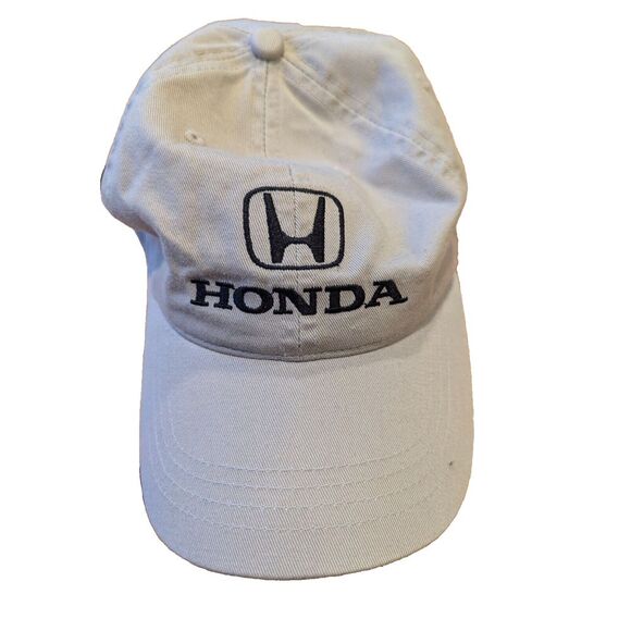 Honda of Bemidji Trucker Cap Baseball‎ Hat Khaki Slide Adjustable Retro Vintage - Picture 1 of 7